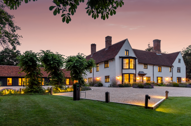 Front elevation - dusk