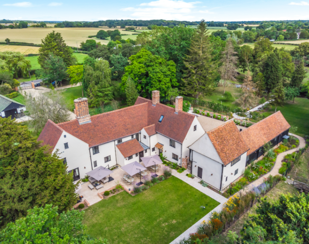 Rear aerial shot